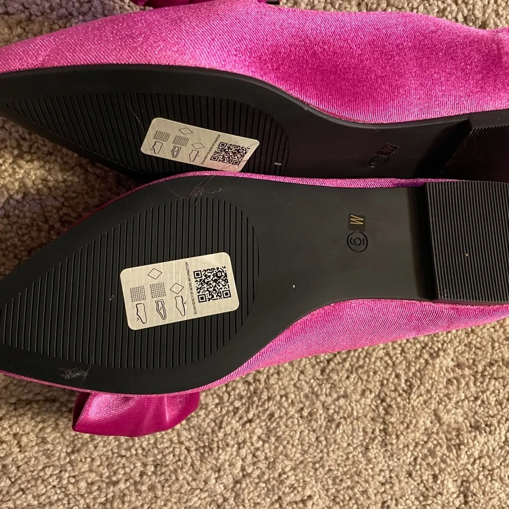 ASOS Fuschia bow flats - Picture 4 of 5
